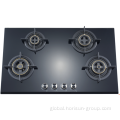 Gas Stove With 4 Burners bulk Gas stove Glass surface four burners Factory